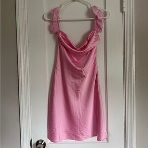 Beginning Boutique Zoella Light Pink Off The Shoulder Mini Dress Size 2